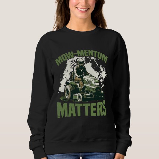 Mauerwerk für Rasenmäher Sweatshirt (Vorderseite)