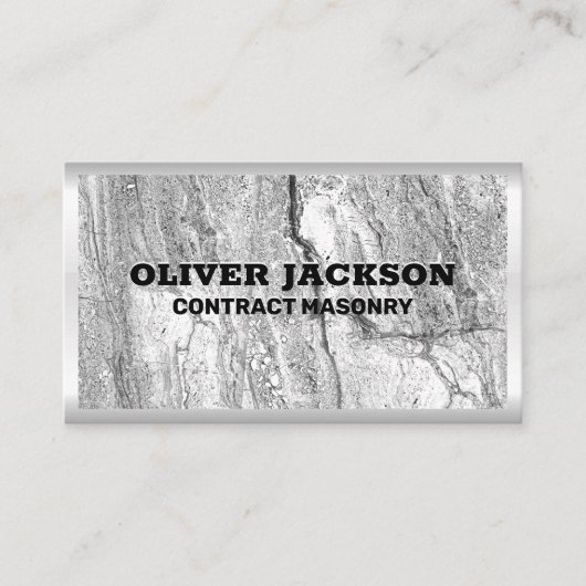 Mauerwerk | Konstruktion | Gebäude Visitenkarte (Vorderseite)