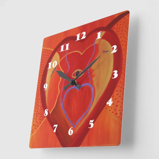 Mauerwerk Quadratische Wanduhr (Winkel)