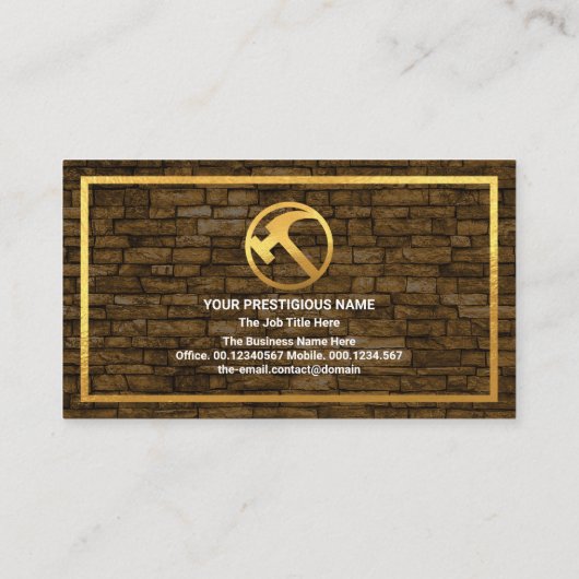 Mauerwerk-Vertragspartner Visitenkarte (Rückseite)