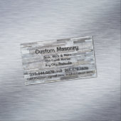 Mauerziegel, Blockstein kundenspezifisch Magnetische Visitenkarte (Beispiel)