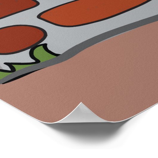 Mauerziegel Poster (Ecke)