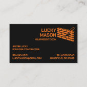 Mauerziegelkarte Visitenkarte (Vorderseite)