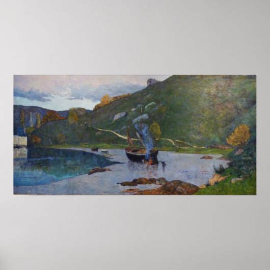 Maufra - Aussicht auf Pont de Pont Aven Poster (Vorne)