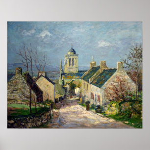 Maufra - Die absteigende Straße in Locronan Poster