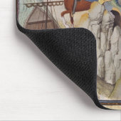 Maugis, welches die Schlange kämpft Mousepad (Ecke)