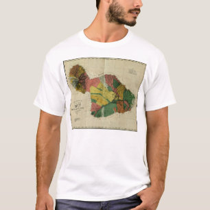 Maui, 1885, Vintage Hawaii-Karte T-Shirt