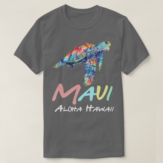 Maui Aloha Hawaii Sea Turtles Scuba Diving Hawaii T-Shirt (Design vorne)