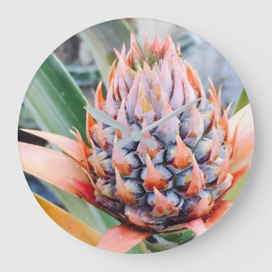 Maui Ananas Hawaii Große Wanduhr (Vorderseite)