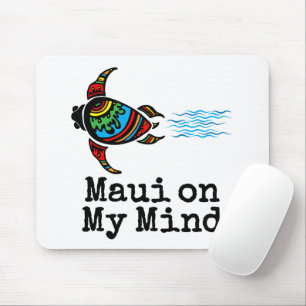 Maui auf meinem Kopf Schwimmmeerschildkröte Mousepad