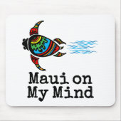 Maui auf meinem Kopf Schwimmmeerschildkröte Mousepad (Vorne)