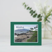 MAUI BEACH BEI DUSK/ALOHA POSTKARTE (Stehend Vorderseite)