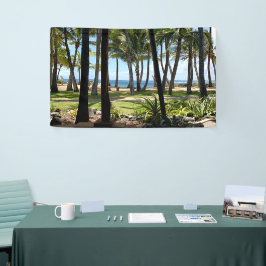 Maui Beach Hawaii Palm Trees Banner (Messeveranstaltung)