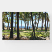 Maui Beach Hawaii Palm Trees Banner (Horizontal)