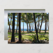 Maui Beach Hawaii Palm Trees Postkarte (Vorne/Hinten)
