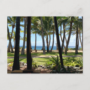 Maui Beach Hawaii Palm Trees Postkarte