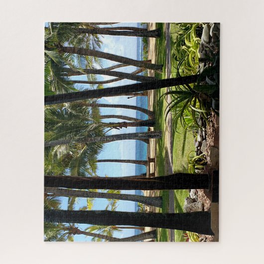 Maui Beach Hawaii Palm Trees Puzzle (Vertikal)