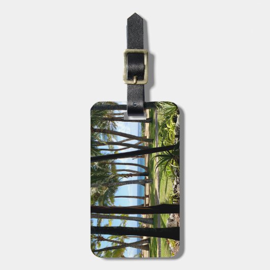 Maui Beach Hawaii Palmen Gepäckanhänger (Vorderseite vertikal)