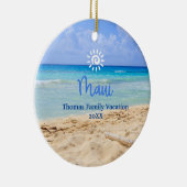 Maui Beach Keramik Ornament (Rechts)