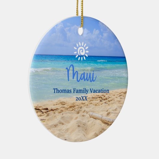 Maui Beach Keramik Ornament (Rechts)