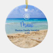 Maui Beach Keramik Ornament (Vorne)