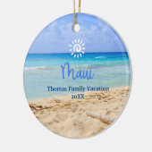 Maui Beach Keramik Ornament (Links)