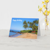 Maui Beach Umbrellas Karte (Gelbe Blume)