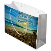 Maui Big Beach Gift Bag Große Geschenktüte (Rückseite Schrägansicht)