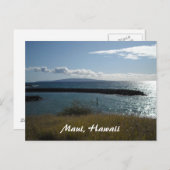 Maui, Blick auf den Hawaii Ozean Postkarte (Vorne/Hinten)