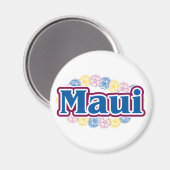 Maui Blume Magnet (Vorderseite/Rückseite)
