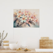 Maui Blush Plumeria Poster (Küche)