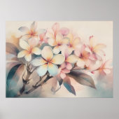 Maui Blush Plumeria Poster (Vorne)