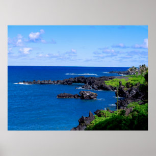 Maui Coastline - Hawaii Ocean Poster