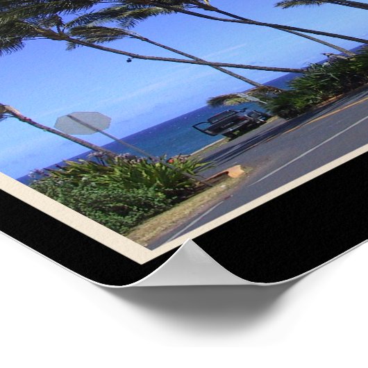 Maui Collage mit Ihren Fotos und Datum Poster (Ecke)