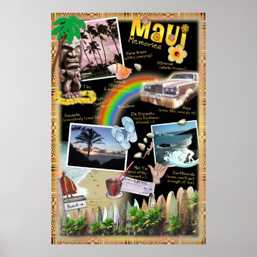 Maui Erinnerungen Poster (Vorne)