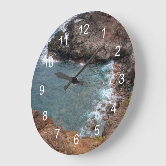 Maui-Farben Große Wanduhr (Winkel)