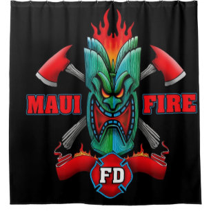 Maui Fire Duschvorhang