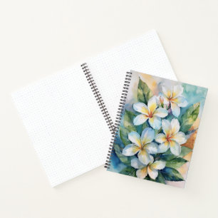 Maui Frühlings-Plumeria-Notizbuch Notizblock