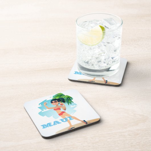 Maui Girl Untersetzer Set (Rechte Seite)