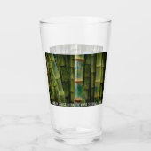 Maui-Grafik und Bamboo-Wald, Bierglas Glas (Rückseite)