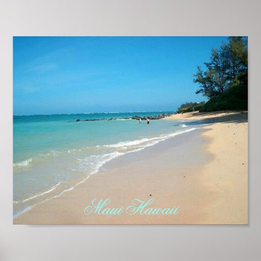 Maui Hawaii 10"x8" Poster (Vorne)