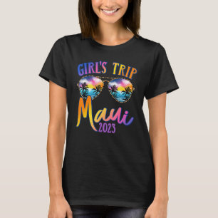Maui Hawaii 2023 Mädchen-Trip Sonnenbrille Sommer T-Shirt