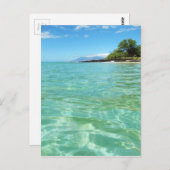 Maui Hawaii Beach Postkarte (Vorne/Hinten)