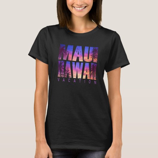 Maui Hawaii Beach Sommerurlaub Matching Family T-Shirt (Vorderseite)