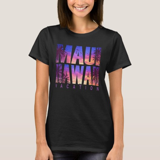 Maui Hawaii Beach Summer Vacation Matching Family T-Shirt (Vorderseite)