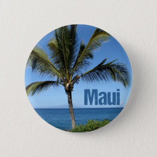 Maui Hawaii Beautiful Island Fotografy Beach Button