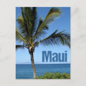 Maui Hawaii Beautiful Ocean Palm Tree Postkarte (Vorderseite)