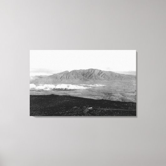 Maui, Hawaii - Blick von der Spitze von Haleakala Leinwanddruck (Vorderseite)