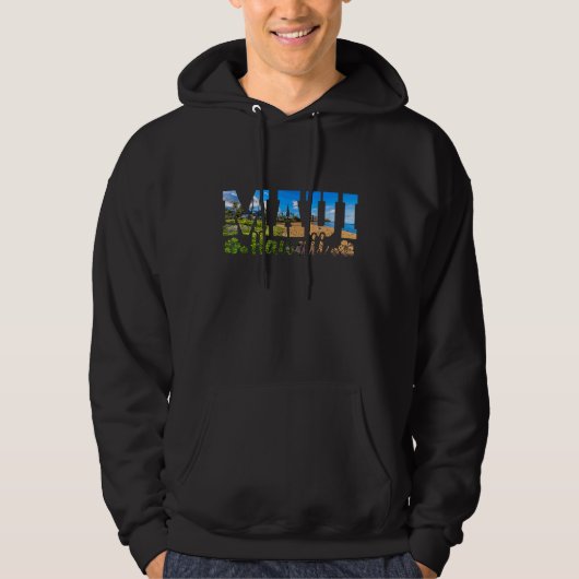 Maui Hawaii Blume Hoodie (Vorderseite)