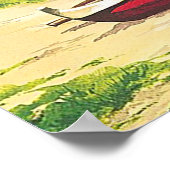 Maui, Hawaii, Boote am Strand, Vintag, Reise Poster (Ecke)